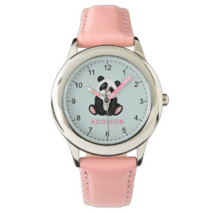 Montre Filles mignonnes et minimalistes Panda Ours Enfant