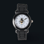 Montre Filles mignonnes et moderne Bumblebee Bee Kids<br><div class="desc">Cette montre pour enfants mignonne et moderne présente un adorable dessin animé de bebe jaune et peut être personnalisée avec votre nom de fille. Avec des chiffres clairs et faciles à lire, cette "première" montre est idéale pour un enfant ou un tout-petit qui commence à apprendre l'heure. Le design parfait...</div>