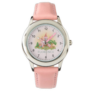 Montre Filles mignonnes et rose Princess Castle Fairytale