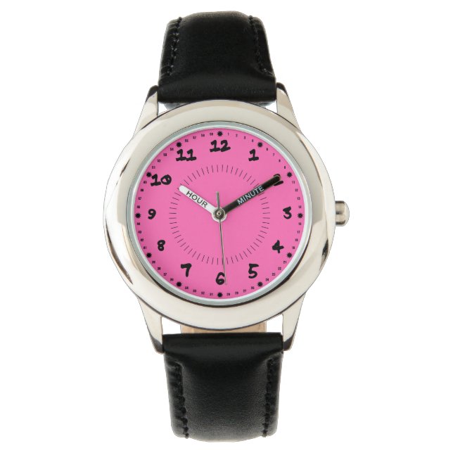 Montre Filles roses chaudes (devant)
