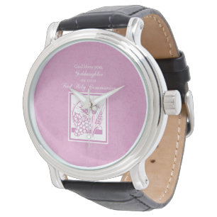 Montre Filleule Première Communion, Rose
