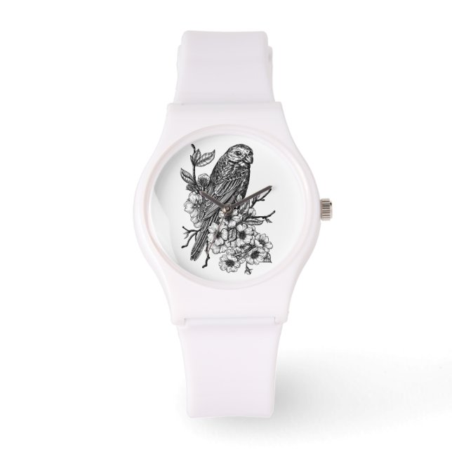 Montre Finition sur branche cerise (Recto)