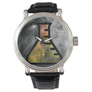 Montre Fiole magique d'alchimie au-dessus de page de