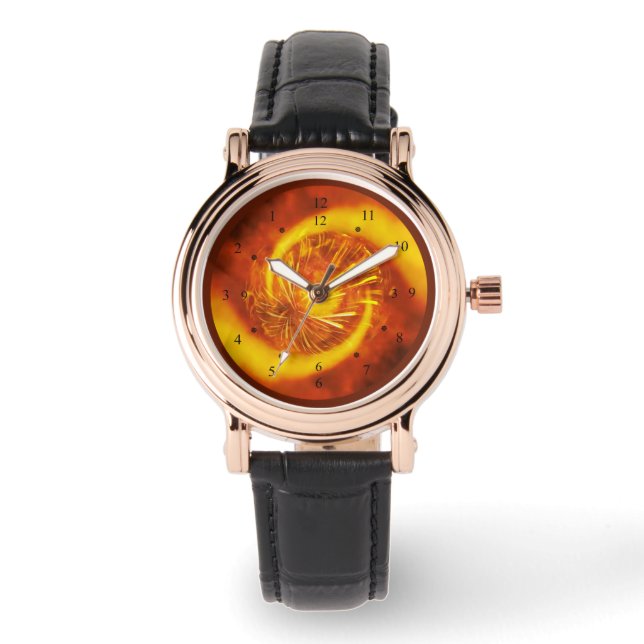 Montre Fire Diamond V2~Time Machine Watch~Design unique~ (Recto)
