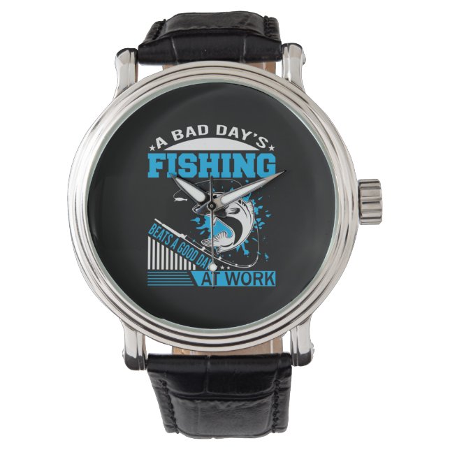 Montre Fishing Gift A Good Day Fishing (devant)