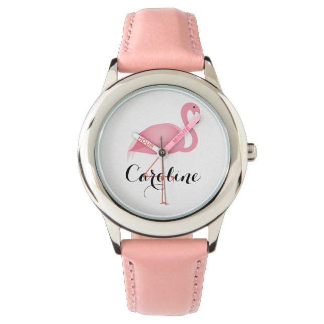 Montre flamand rose (devant)