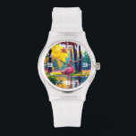 Montre Flamant debout dans le lac-36547<br><div class="desc">Flamant debout dans le lac-36547</div>