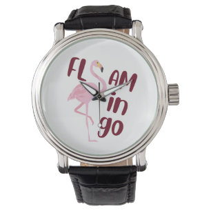 Montre Flamant rose