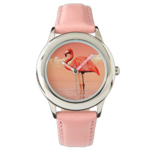 Montre flamant rose