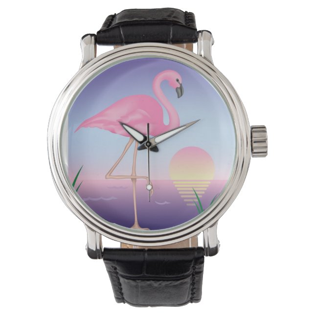 Montre Flamant rose (devant)