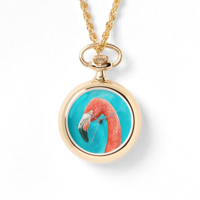 Montre Flamant rose (Recto)