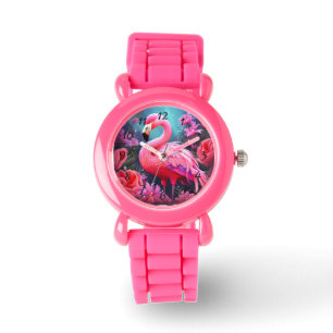 Montre Flamant rose rose