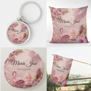 Montre Flamant rose tropical Quinceañera, coutume