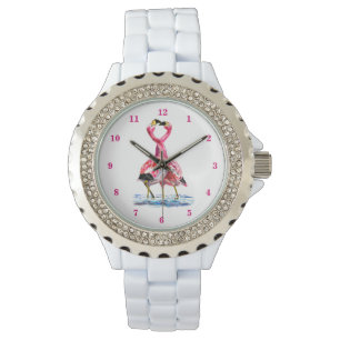 Montre Flamants roses Tango Regarder Danse Flamant rose r
