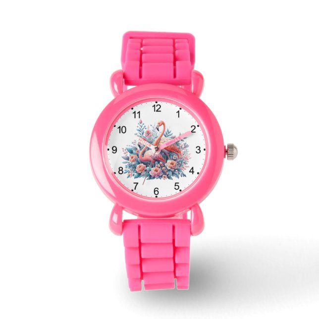 Montre Flamingo Rose Sublimation (Recto)