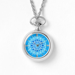Montre Fleur Batik Mandala en Turquoise