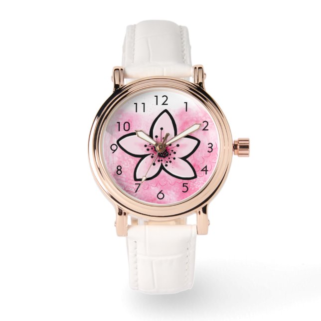 Montre Fleur de cerise (Recto)