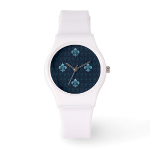 Montre Fleur De Lis Motif