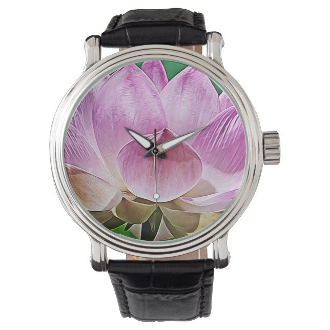 Montre Fleur de lotus (devant)