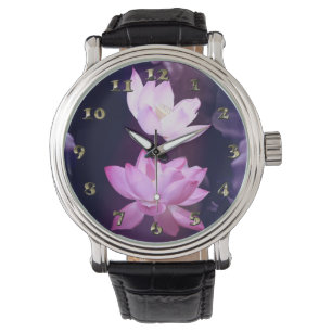 Montre Fleur de Lotus en fleurs