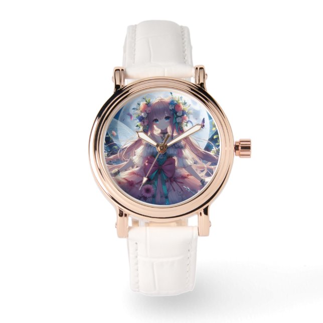 Montre Fleur de lune d'Anime (Recto)