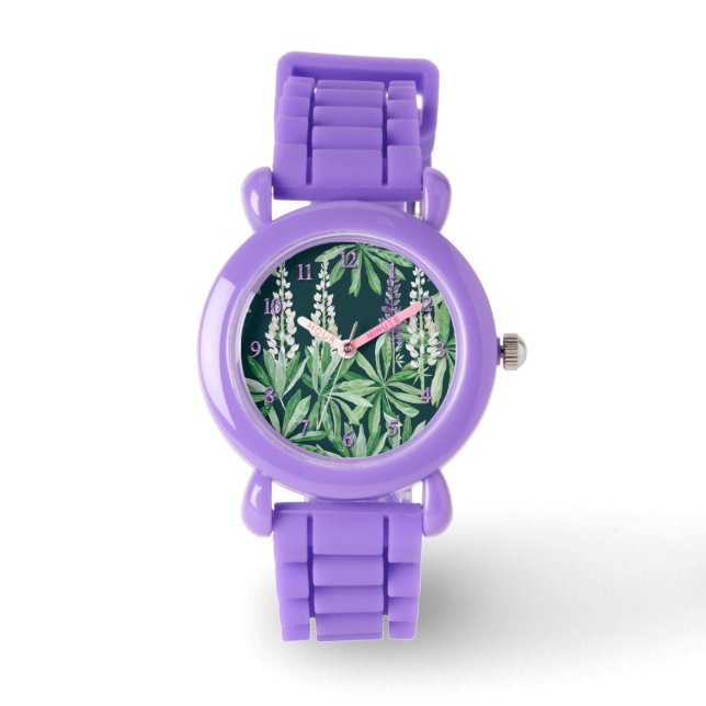 Montre Fleur de lupin  (Recto)