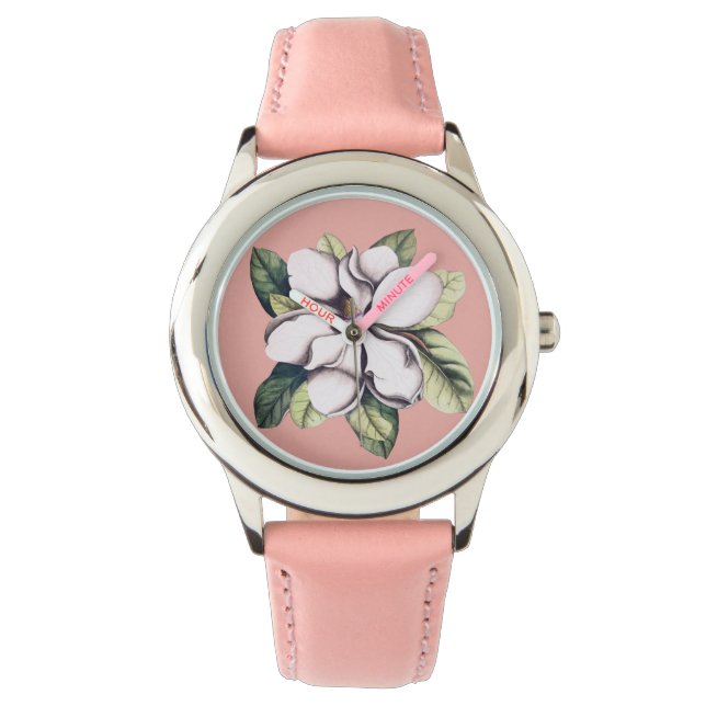 Montre Fleur de Magnolia (devant)
