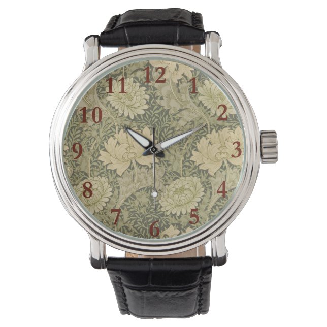 Montre Fleur de Sauge Chrysanthème de William Morris (devant)