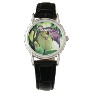 Montre Fleur d'orchidée blanche Lady Slipper Personnalisé