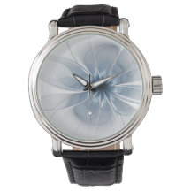 Fleur imaginaire fractale bleue douce et tendresse