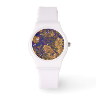 Montre Fleur jaune