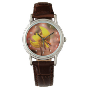 Montre Fleur Lily De Truite Sauvage Et Amie D'Insectes Ti