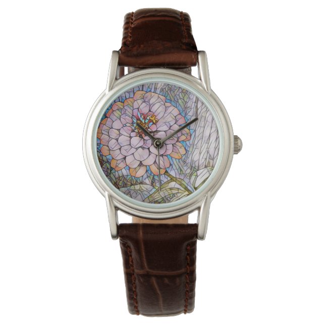Montre Fleur mosaïque (devant)