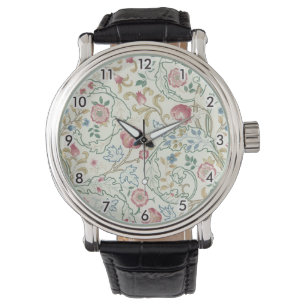Montre Fleur, motif floral, William Morris