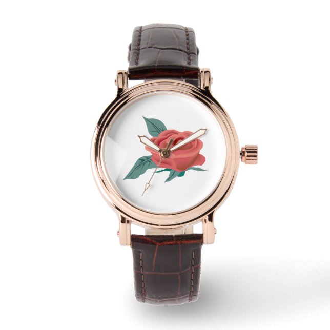 Montre Fleur rose (Recto)
