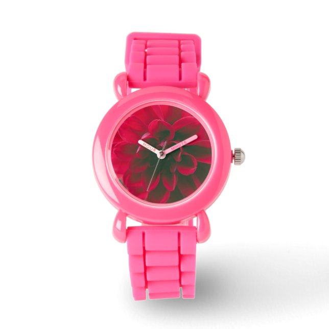 Montre Fleur rouge (Recto)
