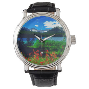 Montre Fleur sauvage indien de pinceau