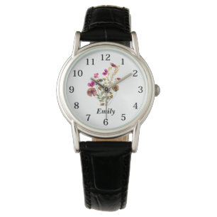 Montre Fleur sauvage personnalisé