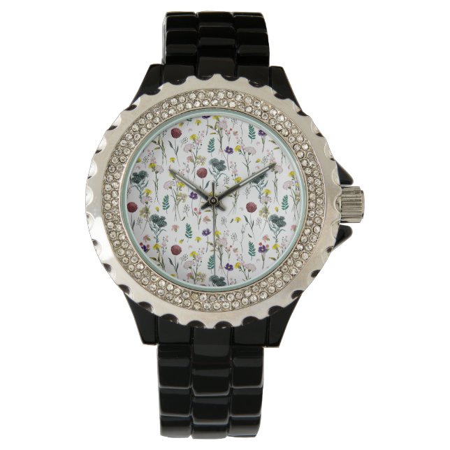 Montre Fleur Sauvage Vibrante  (devant)