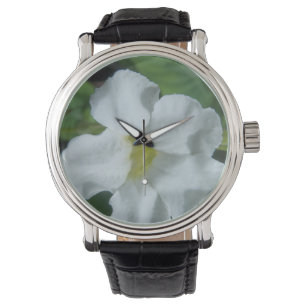 Montre Fleur tropicale blanche trouvée à Fidji