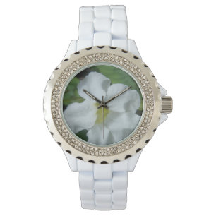 Montre Fleur tropicale blanche trouvée à Fidji