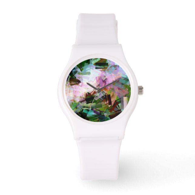 MONTRE FLEURS ABSTRAITES (Recto)