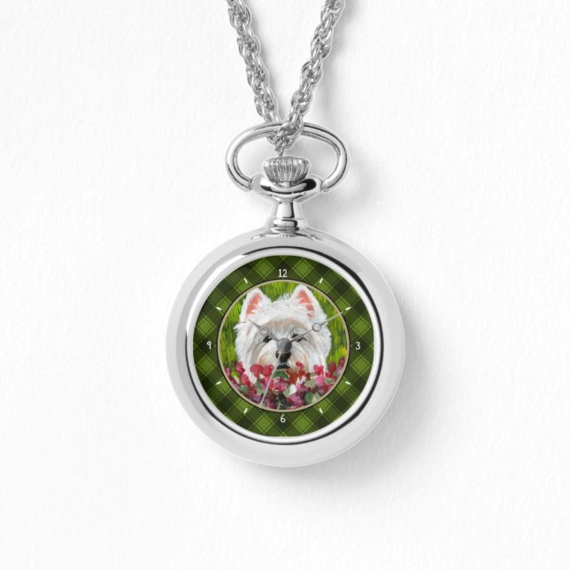 Montre Fleurs blanches et roses (Recto)