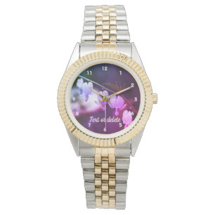 Montre Fleurs cardiaques à saignement blanc Couleurs Abst