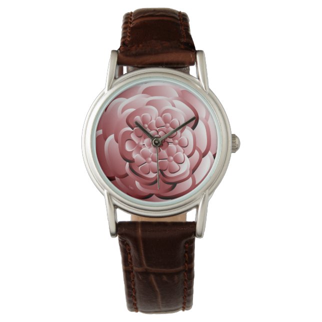 Montre Fleurs Chrome - Regarder Rubescent (devant)