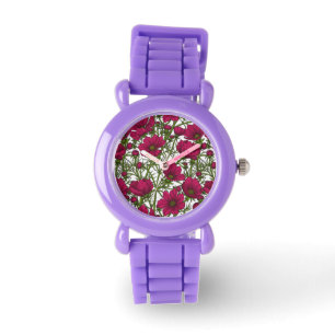 Montre Fleurs Cosmos roses