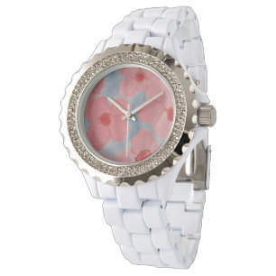 Montre Fleurs couleur bonbon