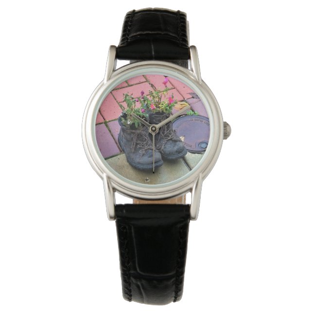 Montre Fleurs dans les vieilles bottes (devant)