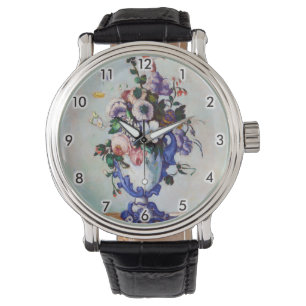 Montre Fleurs dans un Vase Rococo, Paul Cezanne