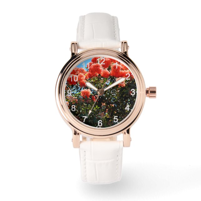 Montre Fleurs de bouffées : Arbre à fleurs d'Eucalyptus o (Recto)